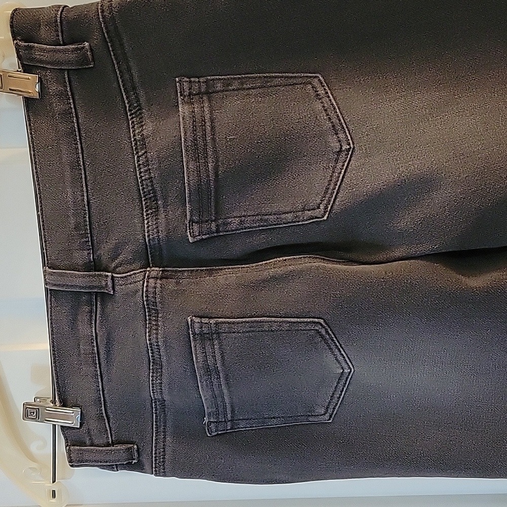 Diane Gilman grey jeans 4 Petite - Picture 4 of 8